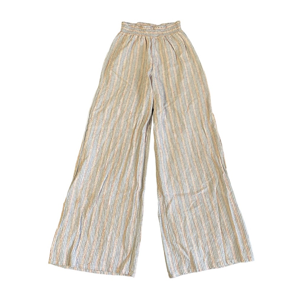 altar’d state wide leg flowy stripe beach pants